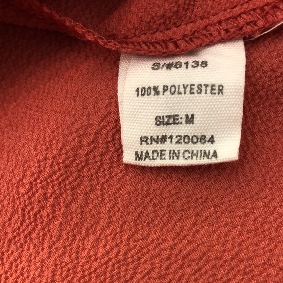 Mind Code Womens Coral Textured Polyester Halter Top Size M - Picture 8 of 8